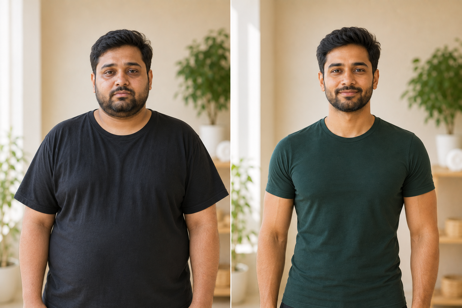 Aman K. (Lifestyle Transformation) before and after