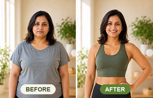 Aarti D. (Nutrition Transformation) before and after