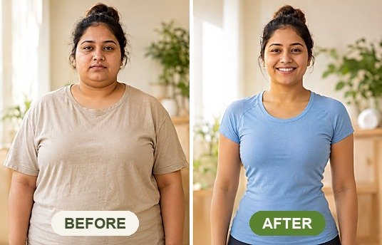 Neha S. (Nutrition Transformation) before and after