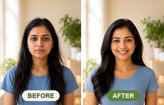 Priya K. (Nutrition Transformation) before and after