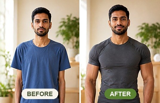 Rahul M. (Nutrition Transformation) before and after