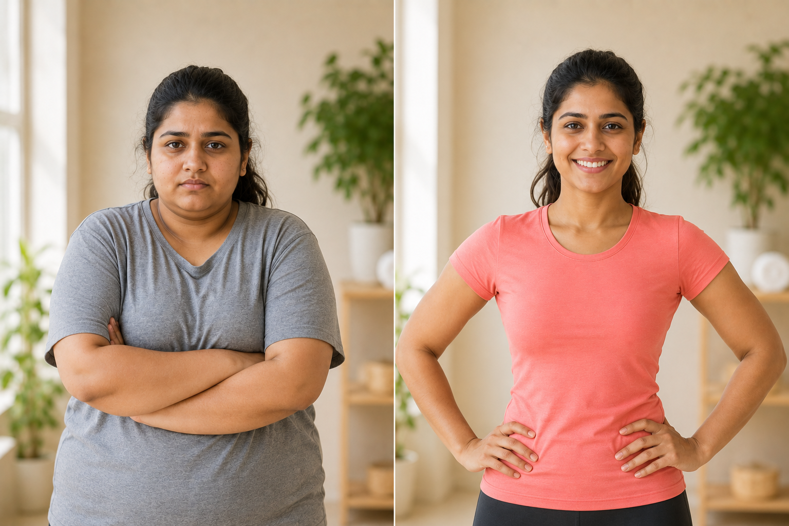 Priya K. (Lifestyle Transformation) before and after