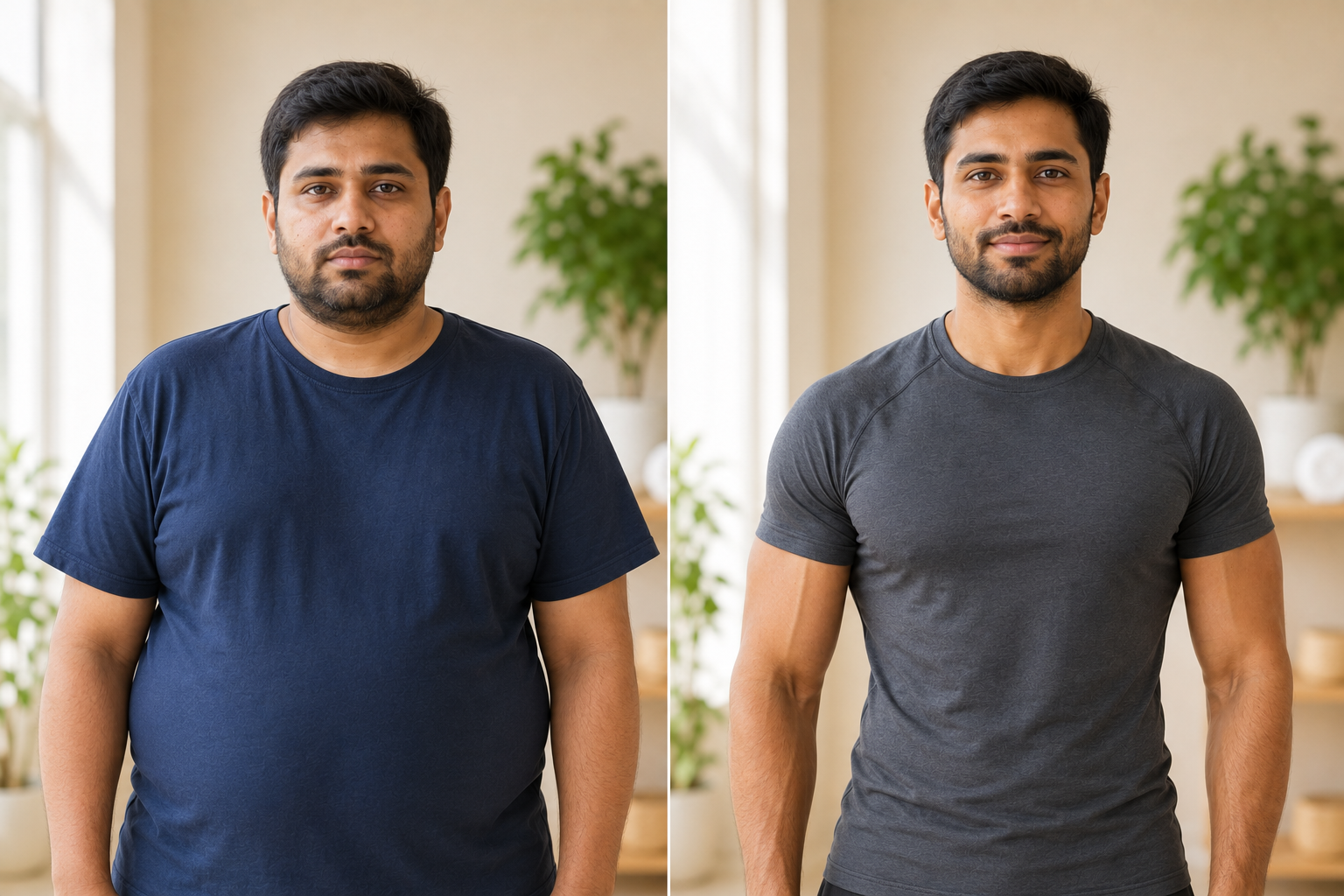 Rahul M. (Lifestyle Transformation) before and after